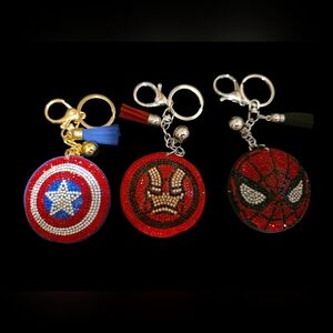 Superhero Bag Charm & Keychain Set